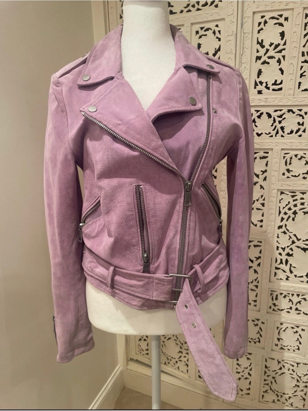 Bagatelle Lavender suede Jacket